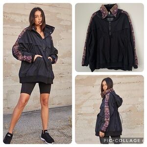 Free People FP Movement She Fly Parka Windbreaker Jacket Size Small